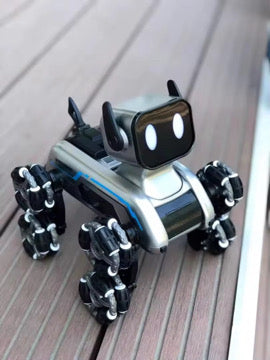 Electric Robo RC Dog with 8 Wheels Toy Stunts