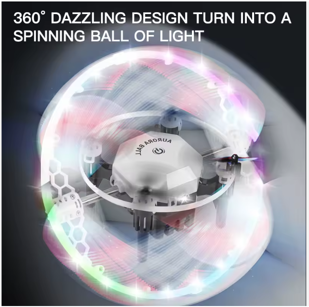 Coming Soon. FX-41 Aurora Ball UAP Spherical Drone Toy with RGB Lights & Controller
